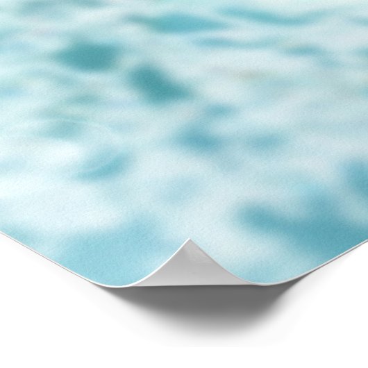 冬のベビー外の赤ちゃんシャワー歓迎の寒さ ポスター (角)