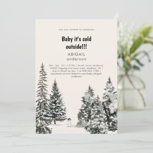 冬のベビー木の外は冷霜の降りたたい 招待状 (スタンド正面)