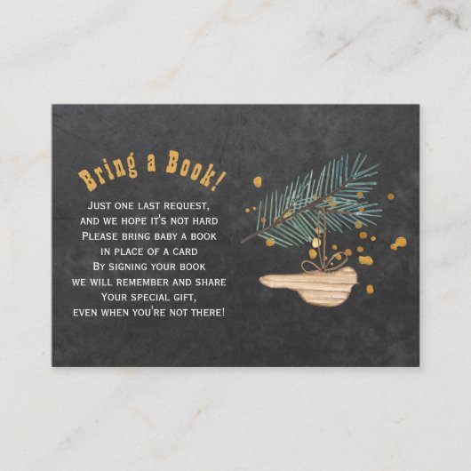 冬のベビー用の本が本の挿入カードを持ってくる エンクロージャーカード (正面)