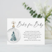 冬のベビー男女兼用図書 エンクロージャーカード (スタンド正面)