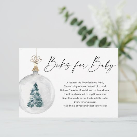 冬のベビー男女兼用図書 エンクロージャーカード (スタンド正面)