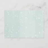 冬のベビー男女兼用図書 エンクロージャーカード (裏面)