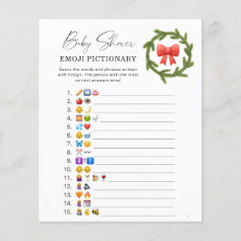 冬のベビー絵文字ゲーム