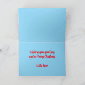 冬のベビー誕生日カード カード (内部)