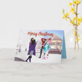 冬のベビー誕生日カード カード (黄色い花)