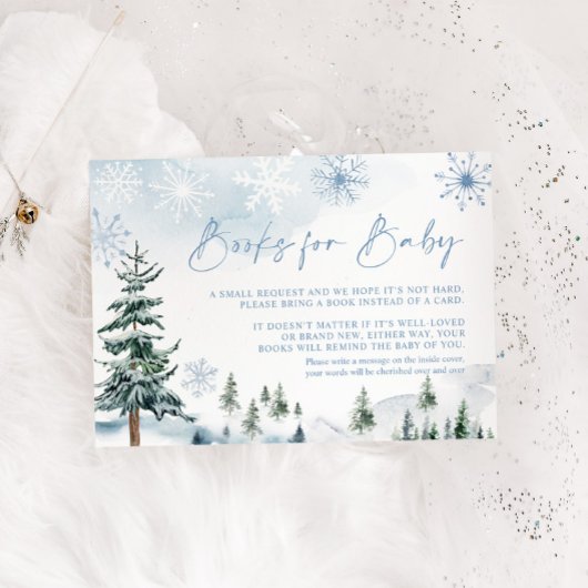 冬のベビー エンクロージャーカード