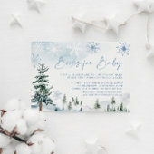 冬のベビー エンクロージャーカード