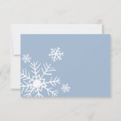 冬のベビー ノートカード (裏面)