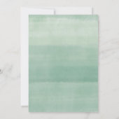 冬のベビー，赤ちゃんの外で寒いシャワー 招待状 (裏面)