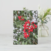 冬のベリすてきークリスマスシーズンのグリーティングカード (スタンド正面)