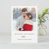 冬のベリー結婚したとフォトカメリーード シーズンカード (スタンド正面)