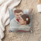 冬のベリー結婚したと写真のメリー枕 クッション (ブランケット)