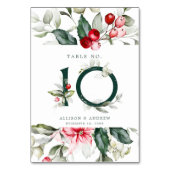 冬のベリー |テーブル番号10 テーブルナンバー (裏面)