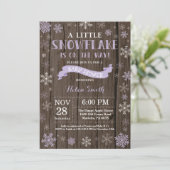 冬のベ素朴ビーシャワー紫の雪片 招待状 (スタンド正面)