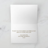 冬のベ結婚リーのクリスマス サンキューカード (内部)