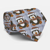 冬のペンギンのタイ ネクタイ (ロール)