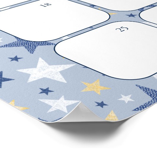 冬のペンギンの赤ちゃんシャワーは期日を推測 ポスター (角)