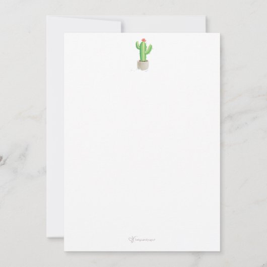 冬のペンギン庭師が愛を育てる サンキューカード (裏面)