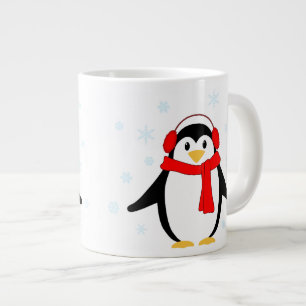 冬のペンギン ジャンボコーヒーマグカップ