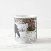 冬のペンシルバニアのツキノワグマ コーヒーマグカップ (中央)