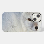 冬のホッキョクギツネ iPhoneケース (裏面横)