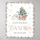 冬のホッキョクグマはキャンディーの数を推測 ポスター (正面)