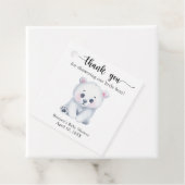 冬のホッキョクグマ感謝してい-あなた フェイバータグ (インサイチュ)