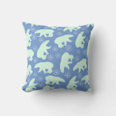 冬のホッキョクグマ クッション (正面)