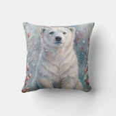 冬のホッキョクグマ クッション (裏面)