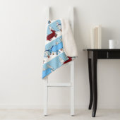 冬のホリデーウッズ毛布の中のパールとバベ シェルパブランケット (インサイチュ)