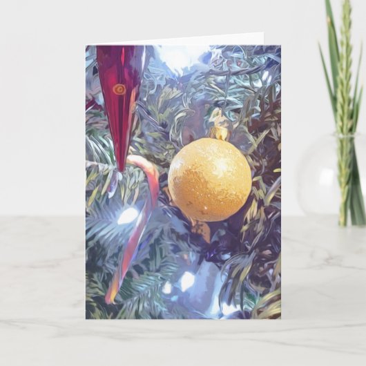 冬のホリデーオーナメント シーズンカード (正面)