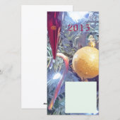 冬のホリデーオーナメント シーズンカード (正面/裏面)
