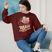 冬のホリデーシーズンのためのクリスマスのスウェットシャツ スウェットシャツ