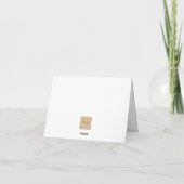 冬のホリデー鹿 シーズンカード (裏面)