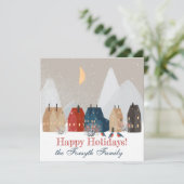 冬のホリデー カントリー プリミティブ ビレッジ シーズンカード (スタンド正面)