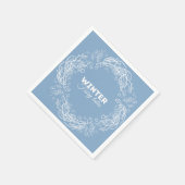 冬のホリデー フェアリー テイルズ スタンダードカクテルナプキン (角)