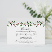 冬のホリデー 赤い実のウェディング レセプション 詳細 招待状 (スタンド正面)