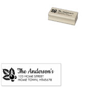 冬のホーリー ネーム 返信住所 ラバースタンプ (押印)