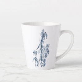 冬のボタニカルアートが心地よい カフェラテマグ