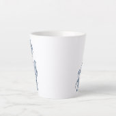 冬のボタニカルアートが心地よい カフェラテマグ (正面)