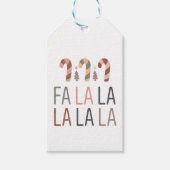 冬のボホファララキャンディーケーンクリスマス ギフトタグ (正面)