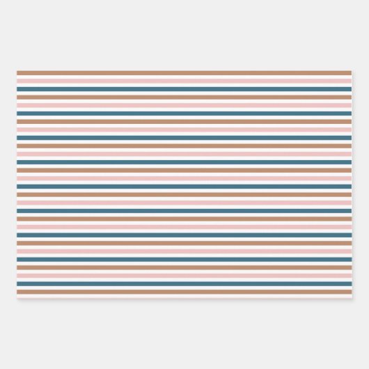 冬のボホモダンスノーフレーク青いクリスマス ラッピングペーパーシート (正面3)