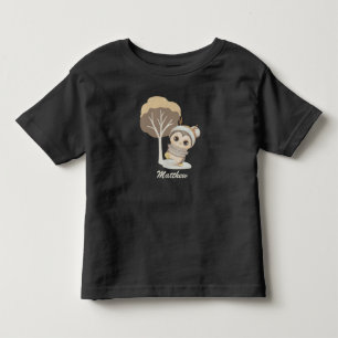 冬のボホーペンギンの名前トドラーTシャツ トドラーTシャツ