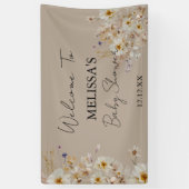 冬のボホ素朴ワイルドフラワーウェルカムバナー 横断幕 (縦)