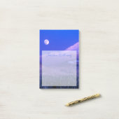 冬のボンドー山オレゴン州の月の出 ポストイット (デスク上)