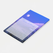 冬のボンドー山オレゴン州の月の出 ポストイット (アングル)