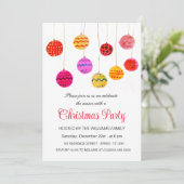 冬のボーブルオーナメントクリスマスパーティー水色 シーズンカード (スタンド正面)