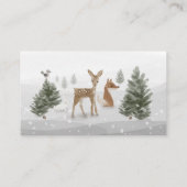 冬のボーホウッドランドの囲いカード用の本 エンクロージャーカード (裏面)