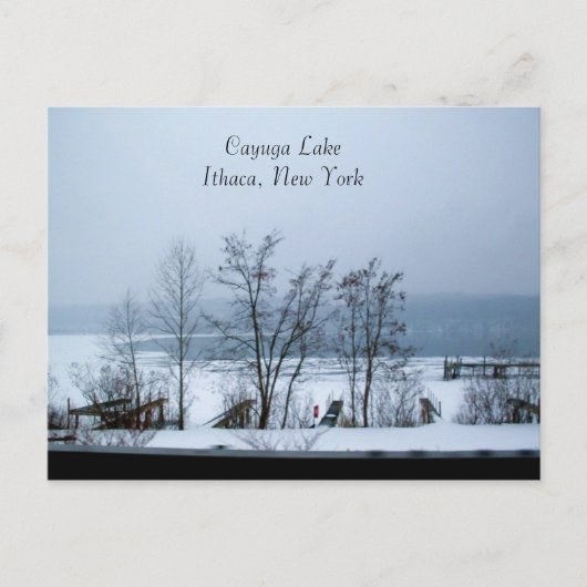 冬のポストカードにカイウガ湖 ポストカード (正面)