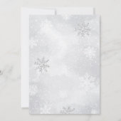 冬のポーラーベアベイビーシャワー 招待状 (裏面)